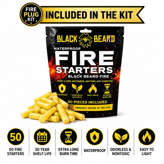 Kit de tapón de fuego de Black Beard | Kit de inicio de fuego