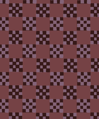 Checkered Quilt Wallpaper, eggplant - Tampa Home & Garden Store