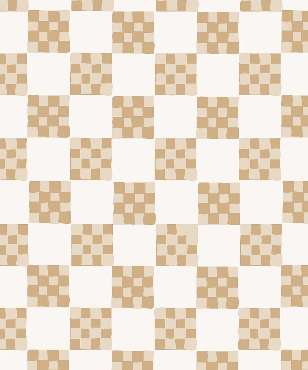 Checkered Quilt Wallpaper,-tan and white - Tampa Home & Garden Store
