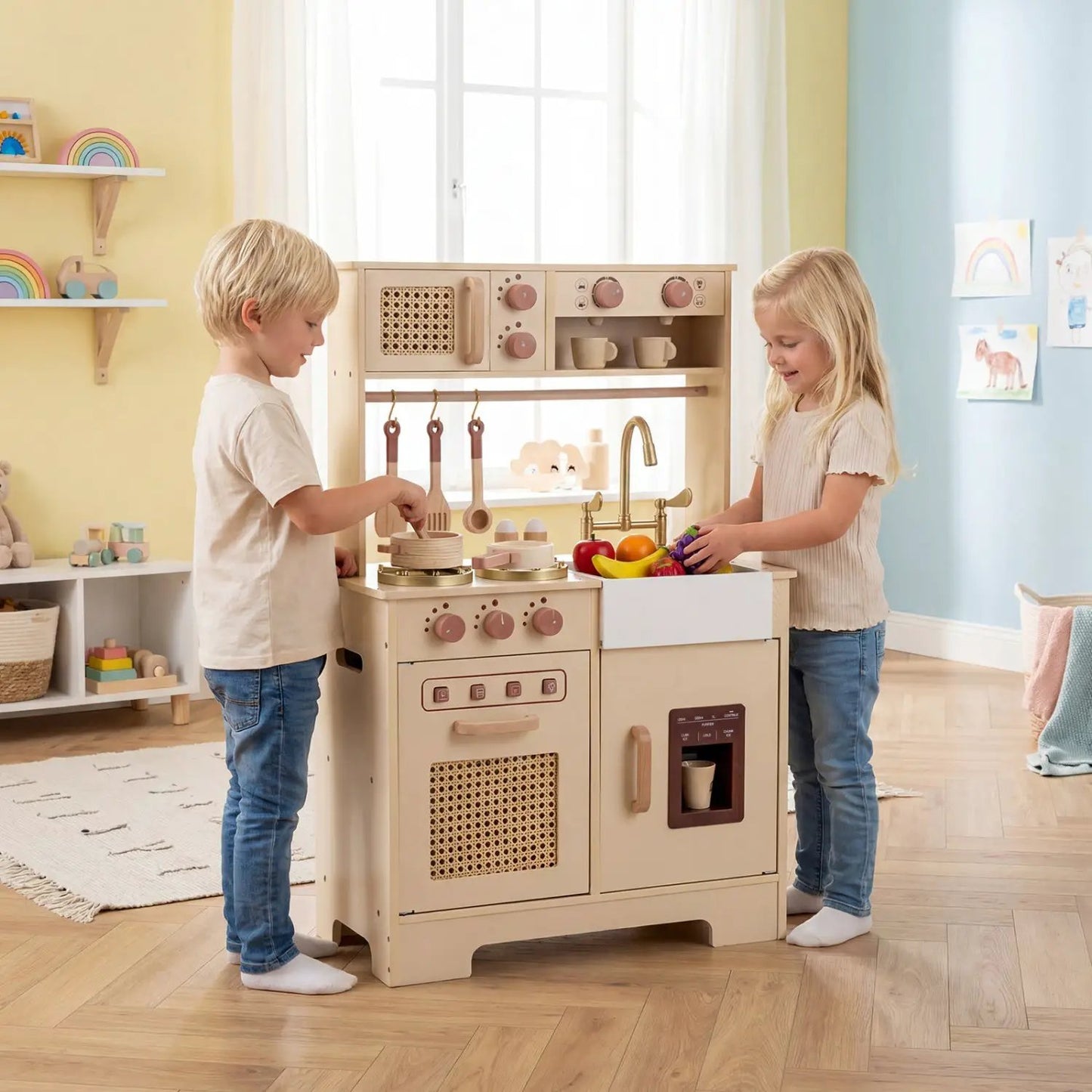 Chef Pretend Kitchen for Kids with Lights