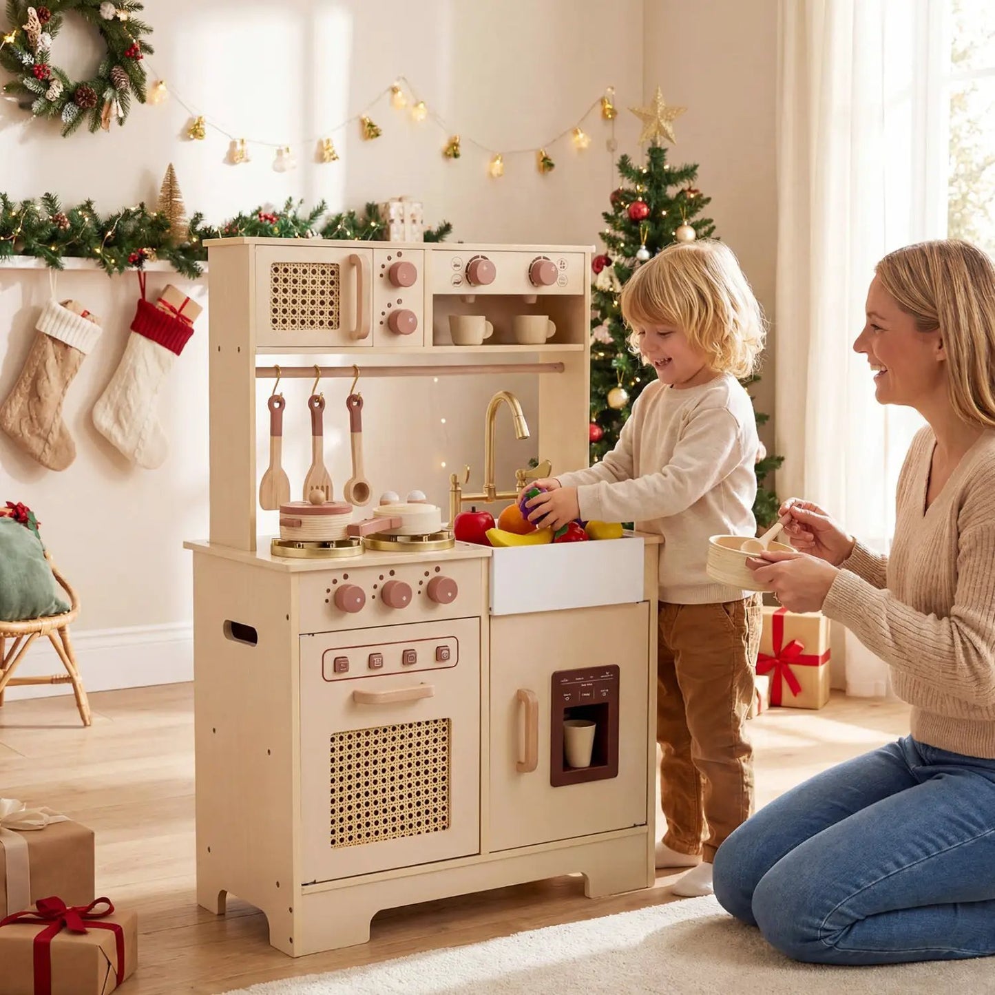Chef Pretend Kitchen for Kids with Lights