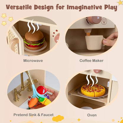 Chef Pretend Kitchen for Kids with Lights