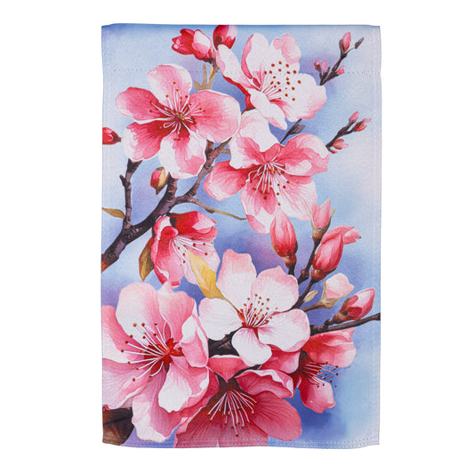 Cherry Blossom Suede House Flag - Tampa Home & Garden Store
