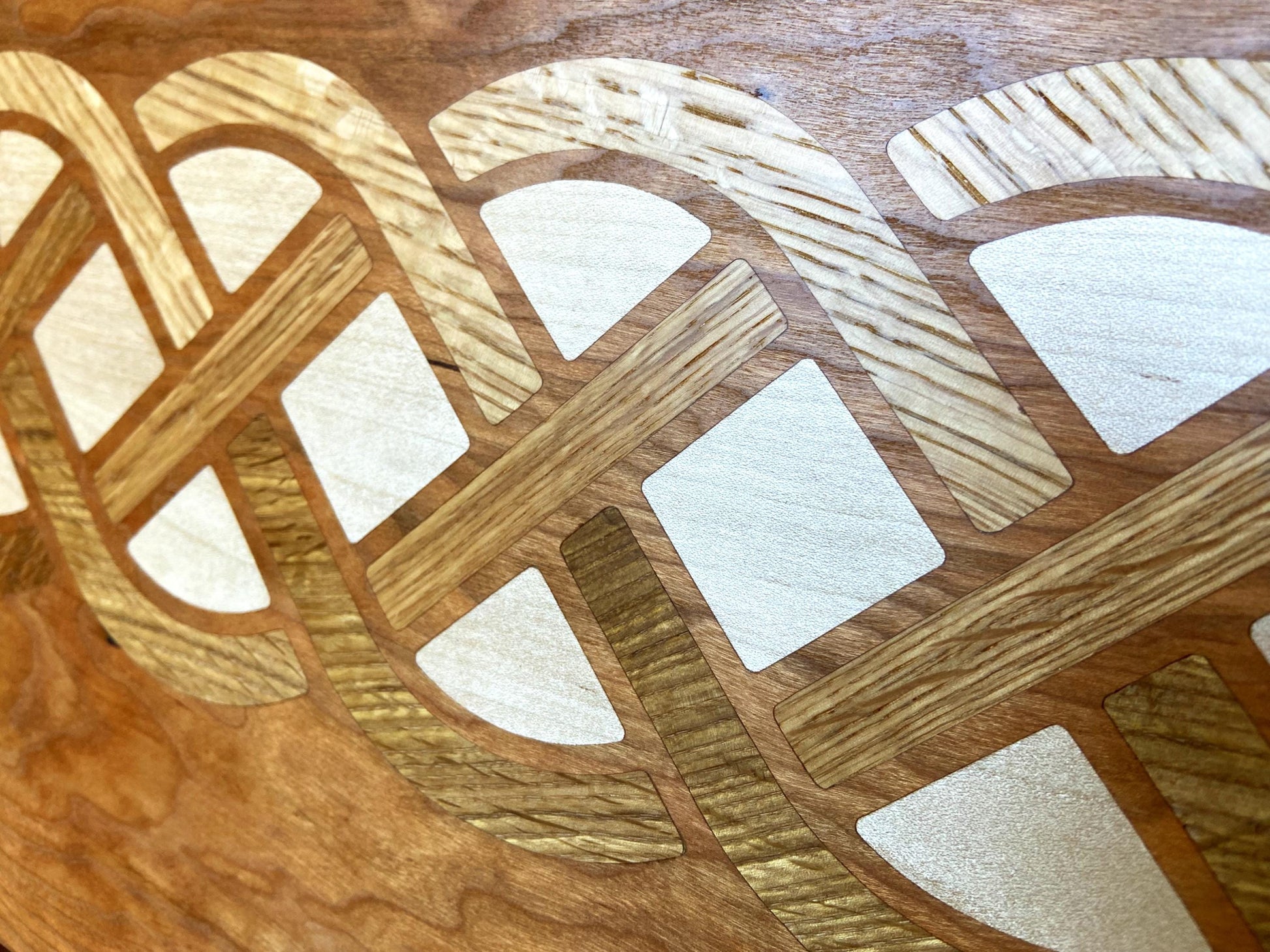 Cherry Charcuterie Board - White Oak & Maple Celtic Knot - Tampa Home & Garden Store