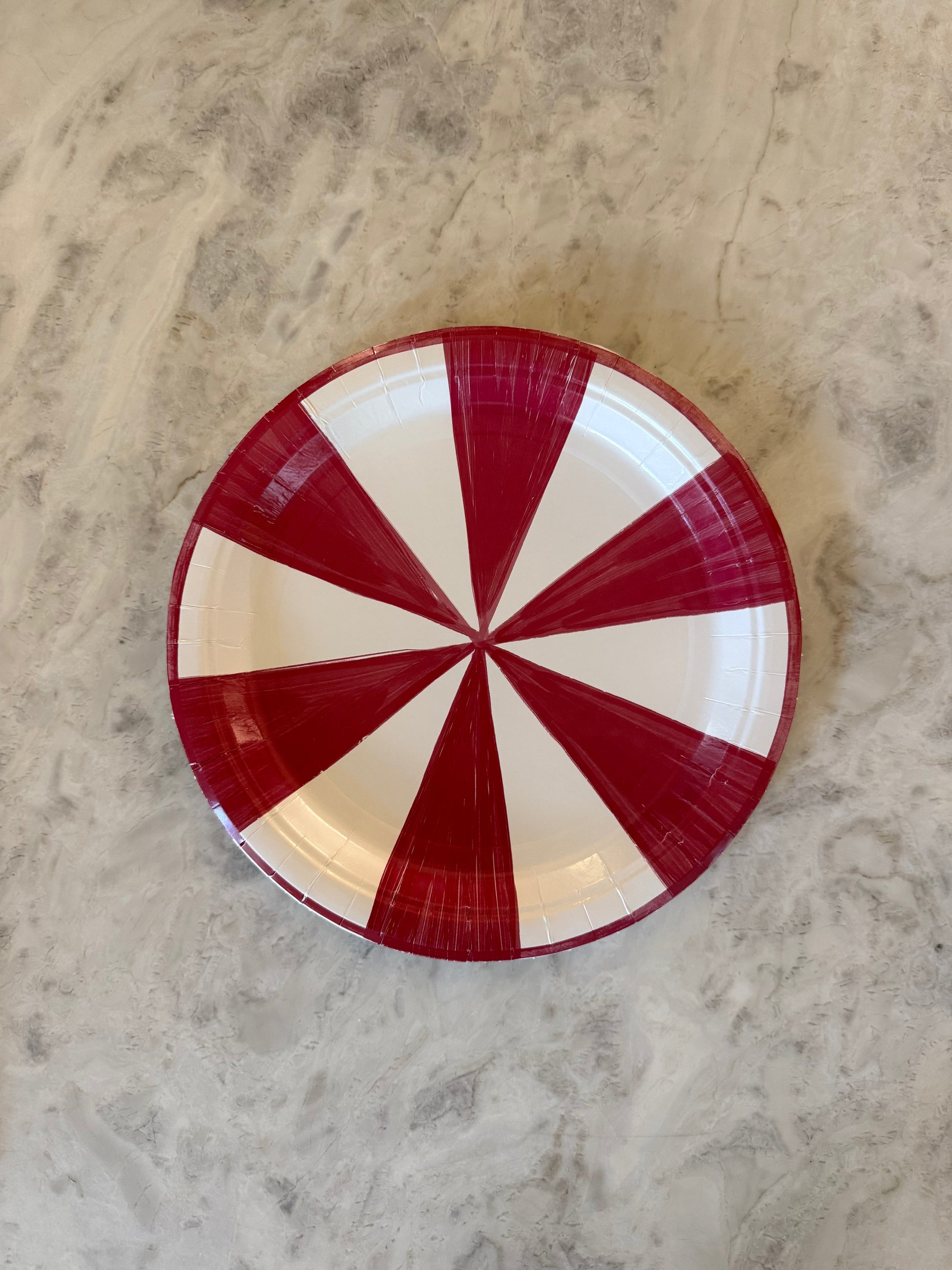 Cherry Positano Stripe Dinner Plate - Pack of 8 - Tampa Home & Garden Store