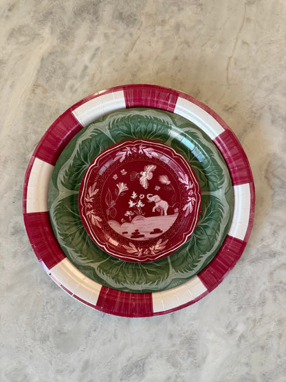 Cherry Positano Stripe Dinner Plate - Pack of 8 - Tampa Home & Garden Store