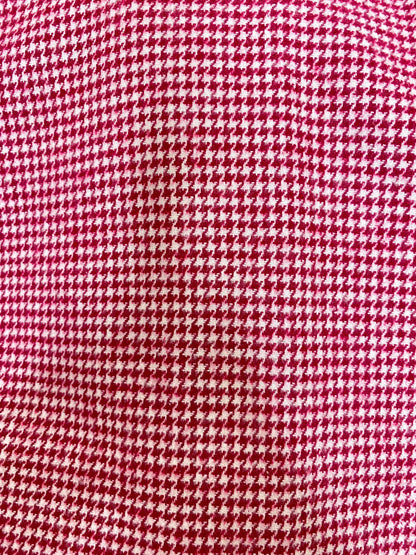 Cherry Red and White Small Houndstooth Plaid Infinity and Blanket Scarves - Tampa Home & Garden Store