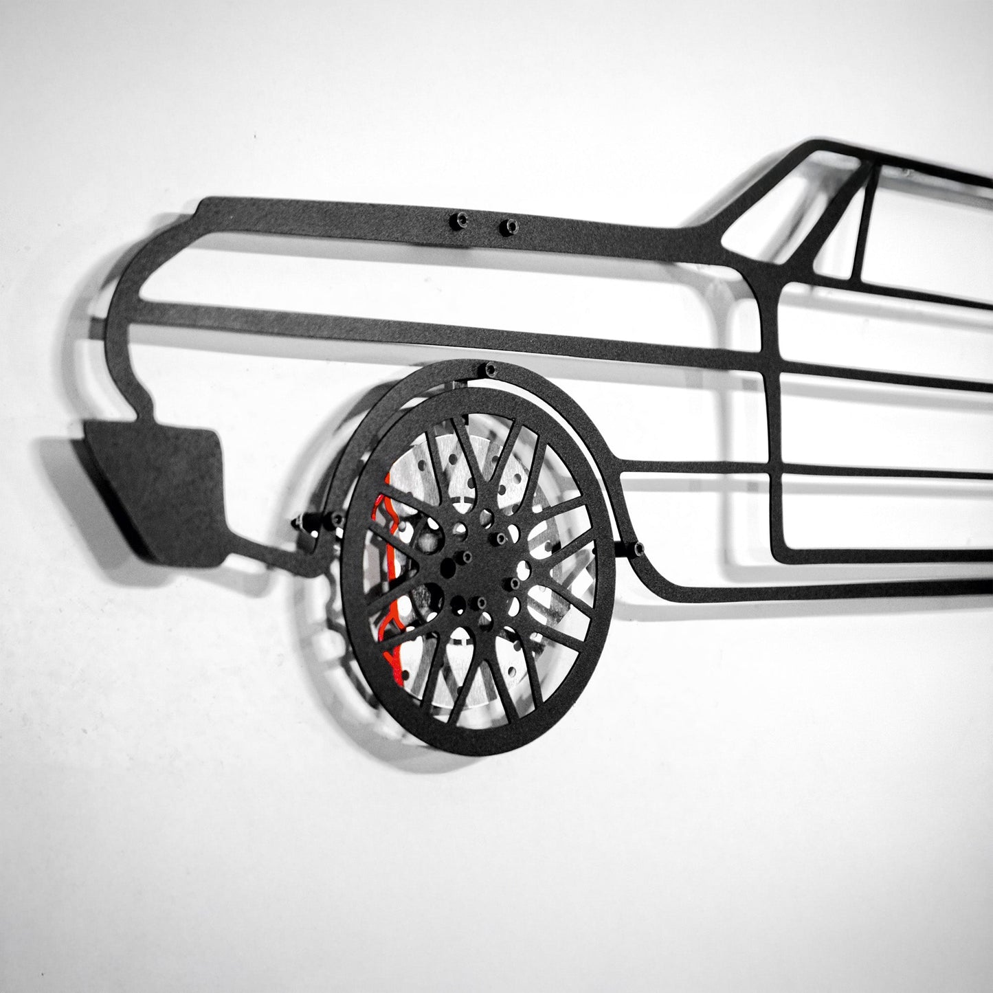 Chevrolet Impala Wall Art – Classic Steel Silhouette with Spinning Wheels-KAFMEKA019 - Tampa Home & Garden Store