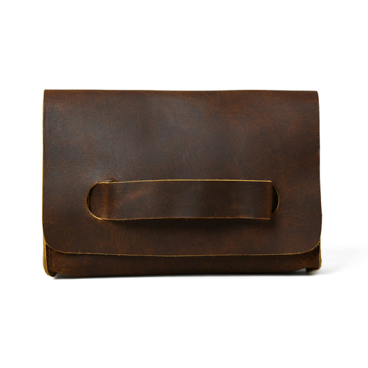 Chic Cocoa Leather Women's Clutch - Tampa Home & Garden Store