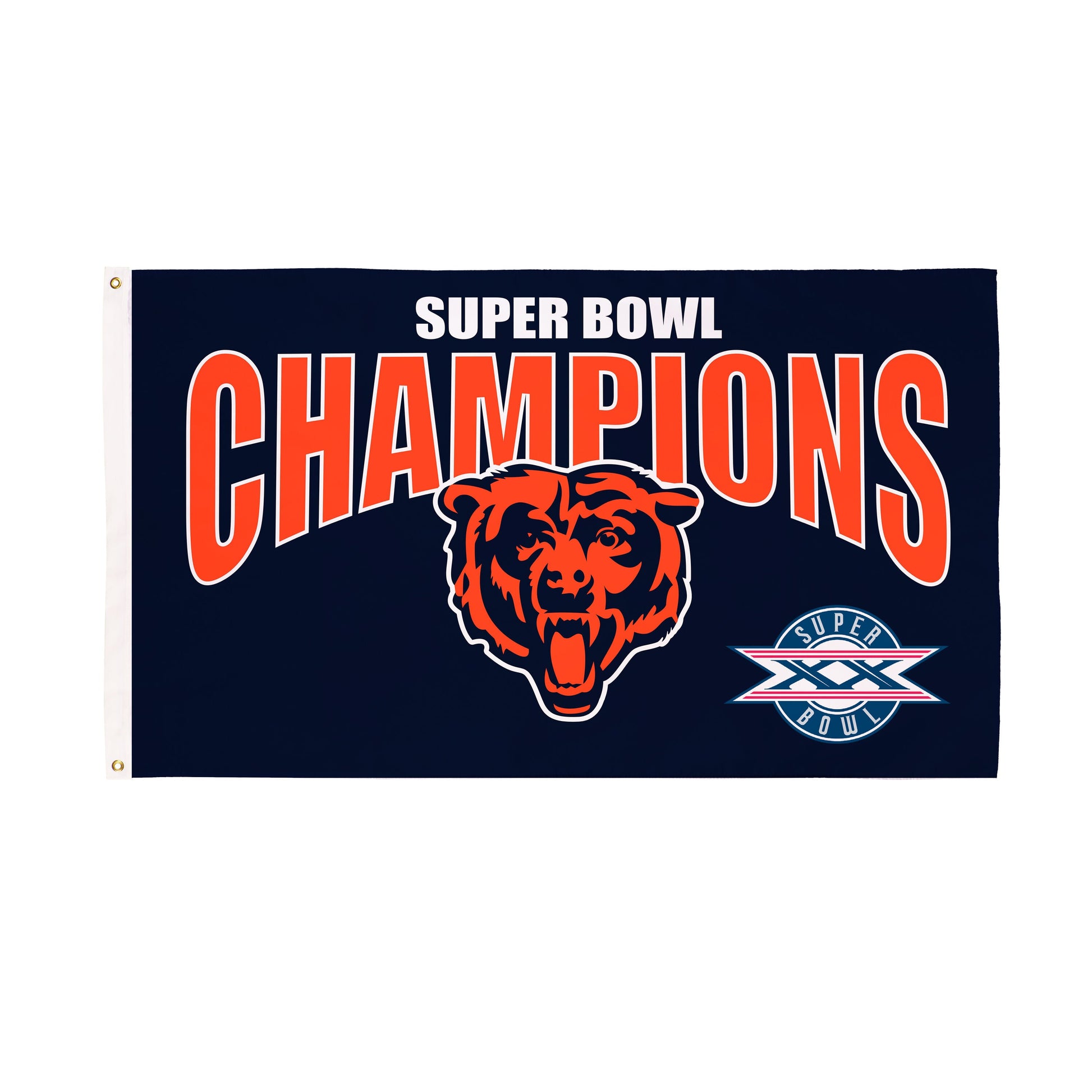 Chicago Bears Superbowl XX Champions Football 3x5 Flag - Tampa Home & Garden Store