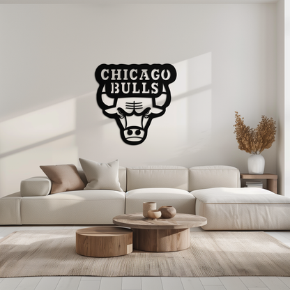 Chicago Bulls Logo Metal Wall Art – Iconic NBA Team Emblem for Sports Fans- KAF672 - Tampa Home & Garden Store