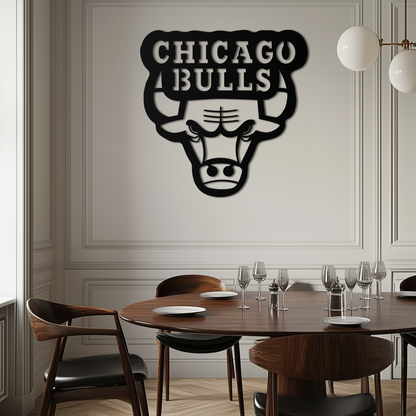 Chicago Bulls Logo Metal Wall Art – Iconic NBA Team Emblem for Sports Fans- KAF672 - Tampa Home & Garden Store
