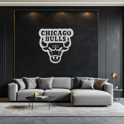 Chicago Bulls Logo Metal Wall Art – Iconic NBA Team Emblem for Sports Fans- KAF672 - Tampa Home & Garden Store