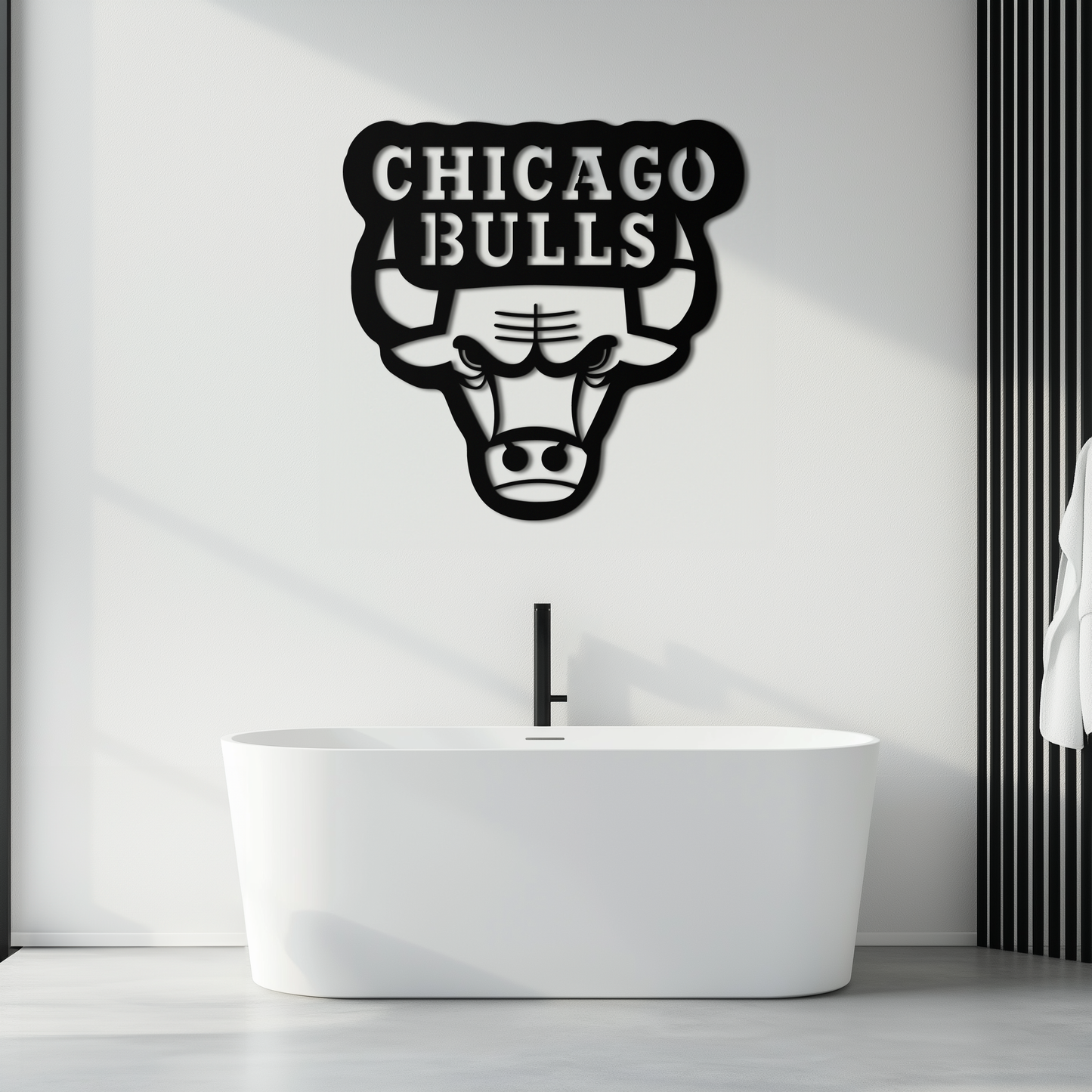 Chicago Bulls Logo Metal Wall Art – Iconic NBA Team Emblem for Sports Fans- KAF672 - Tampa Home & Garden Store