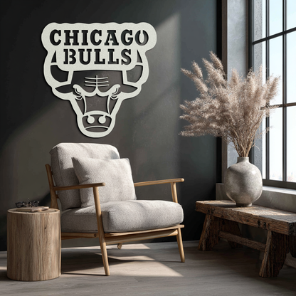 Chicago Bulls Logo Metal Wall Art – Iconic NBA Team Emblem for Sports Fans- KAF672 - Tampa Home & Garden Store