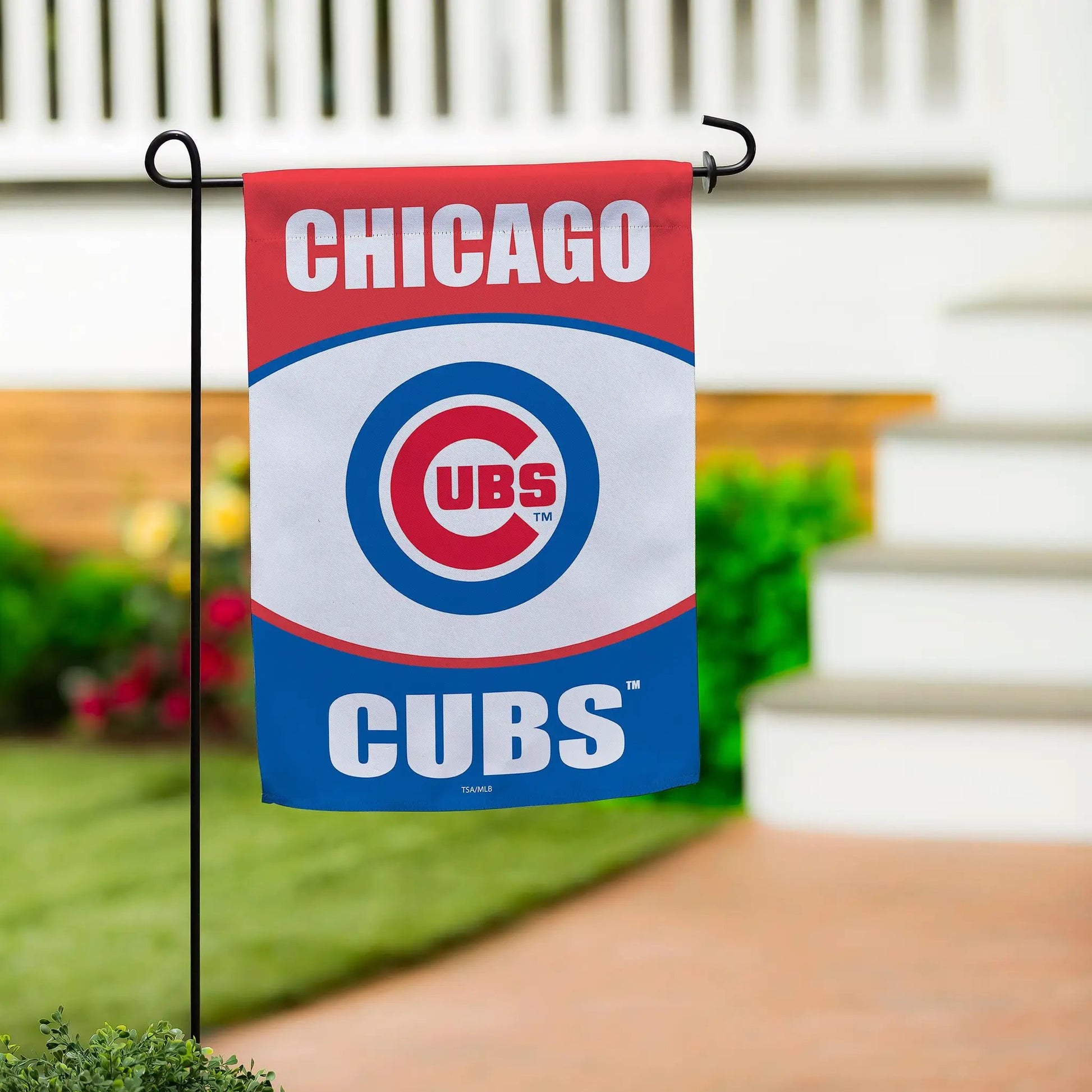Chicago Cubs Suede Garden Flag - Tampa Home & Garden Store