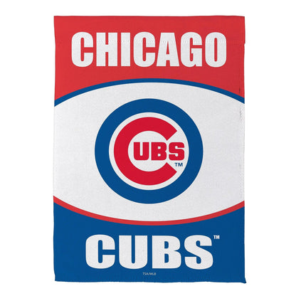 Chicago Cubs Suede Garden Flag - Tampa Home & Garden Store