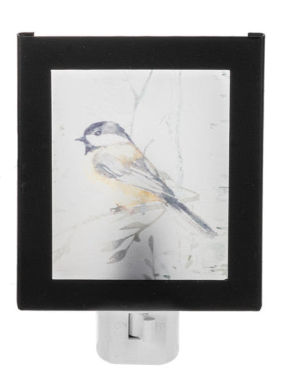 Chickadee in Forest Nightlight