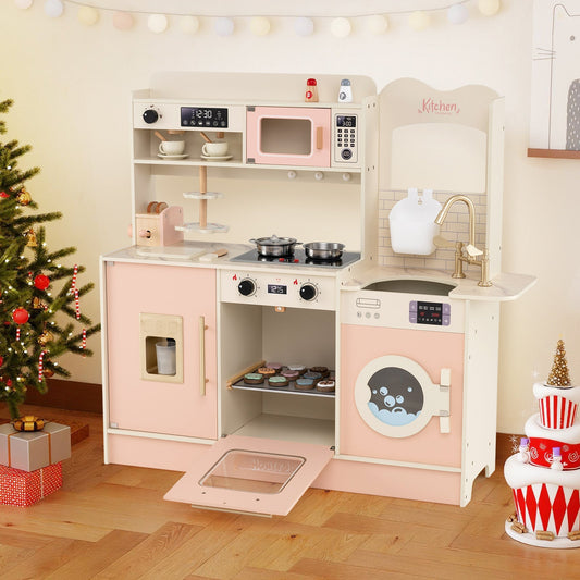 Children Pretend Toy Kitchen Playset with Light and Sound - Tampa Home & Garden Store