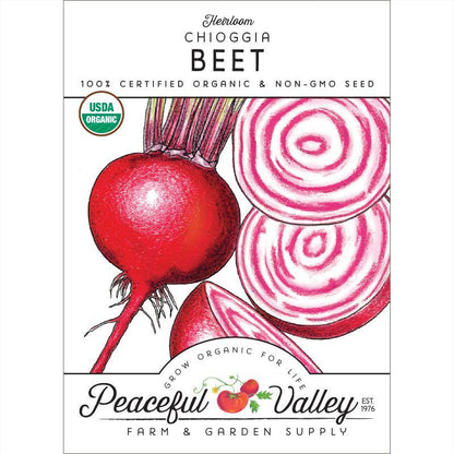 Chioggia Beet Seeds (Organic) - Tampa Home & Garden Store