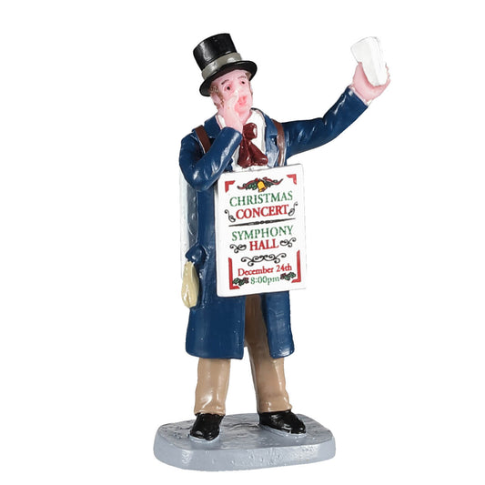Christmas Concert Sandwich-sign Man - Tampa Home & Garden Store