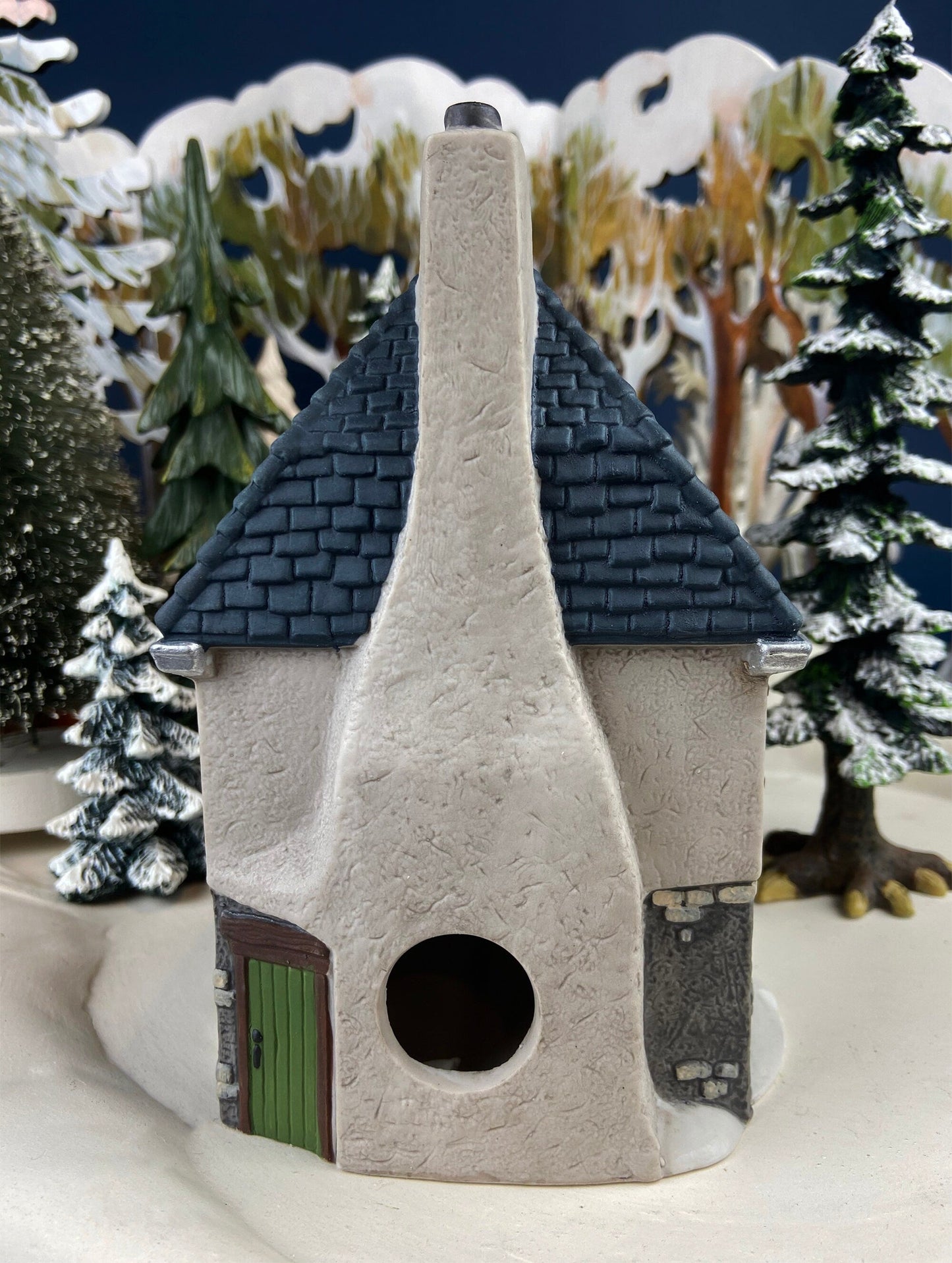 Christmas Department 56 Morston Steak and Kidney Pie. Dickens Village Series. Hand Painted Porcelain Building with Lights. - Tampa Home & Garden Store