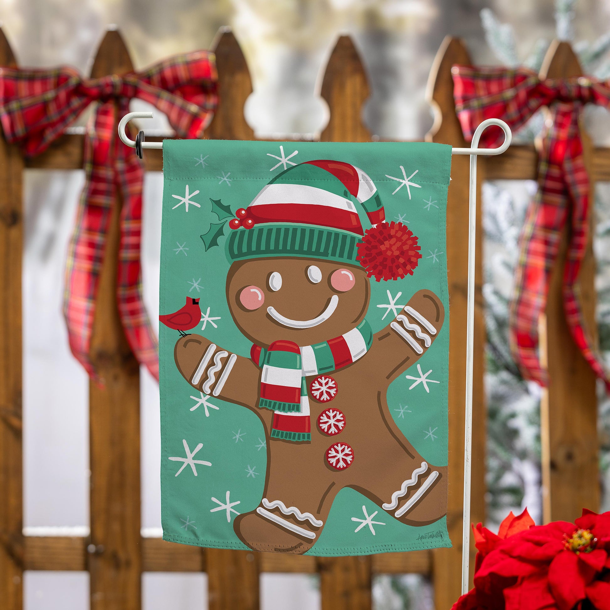 Christmas Icons Reversible Suede Garden Flag - Tampa Home & Garden Store