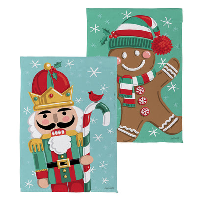Christmas Icons Reversible Suede Garden Flag - Tampa Home & Garden Store