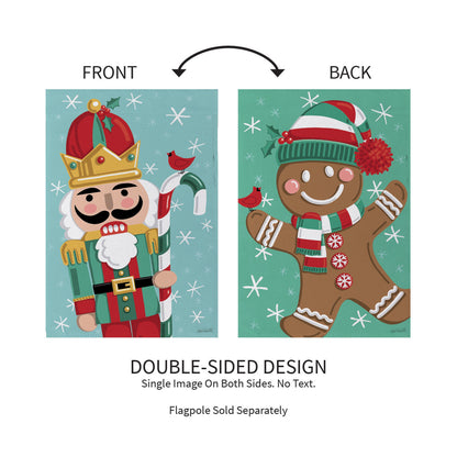 Christmas Icons Reversible Suede Garden Flag - Tampa Home & Garden Store