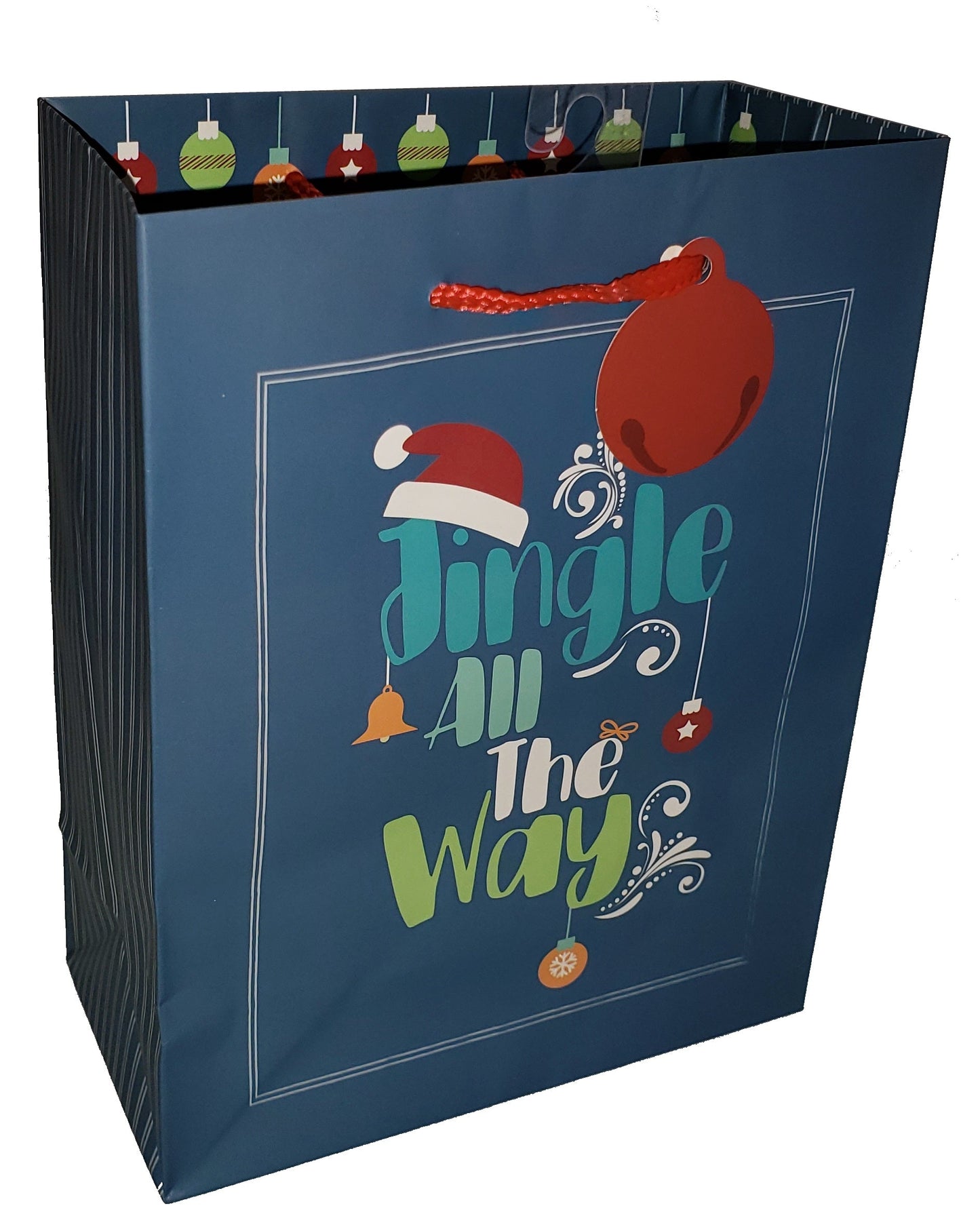 Christmas Lettering Medium Gift Bag- All The Way - Tampa Home & Garden Store