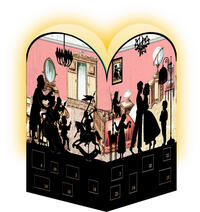 Christmas Morning Silhouette Advent Lantern Card With Envelope - Tampa Home & Garden Store