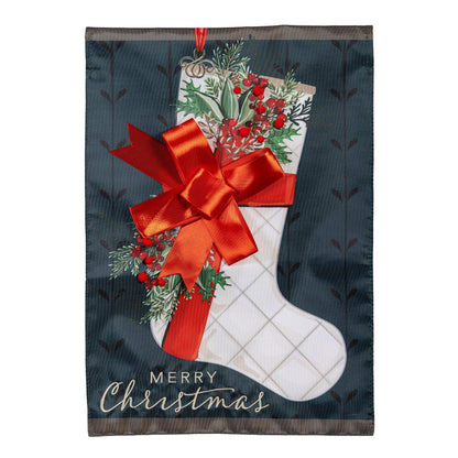 Christmas Stocking Applique Garden Flag - Tampa Home & Garden Store
