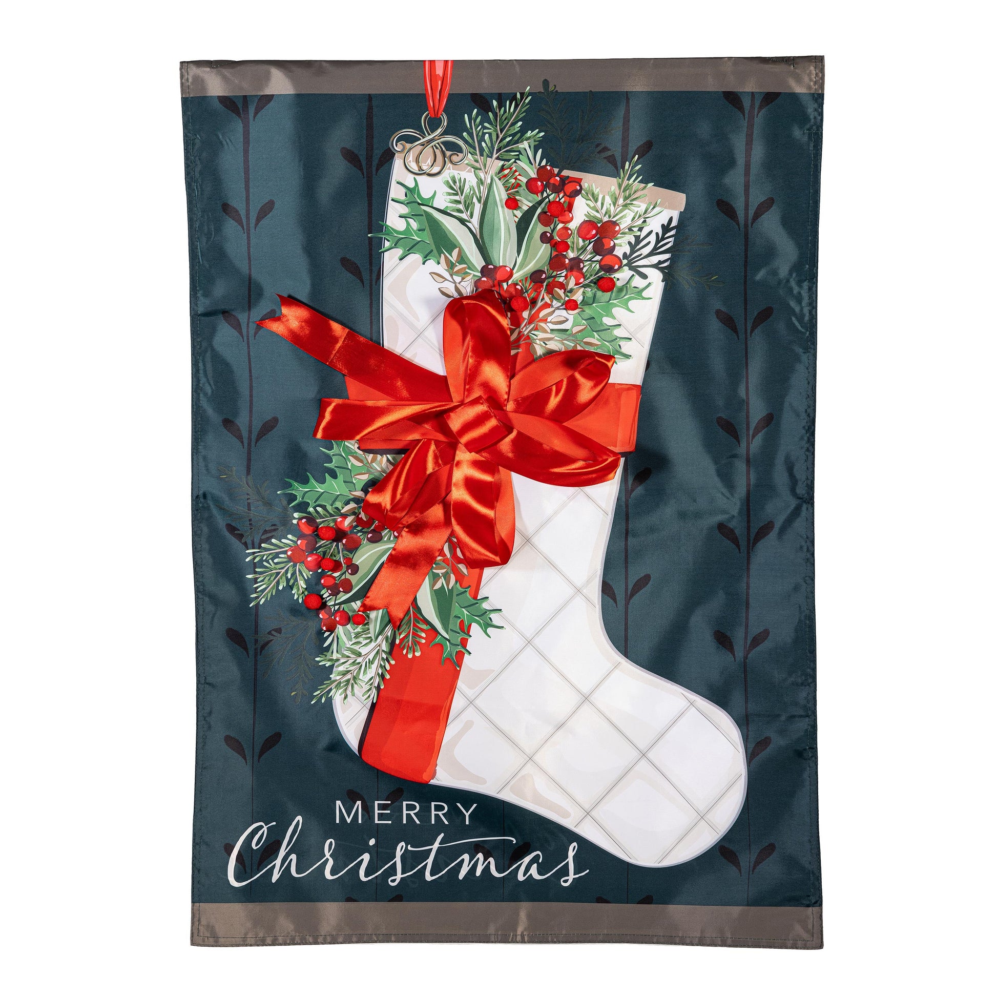 Christmas Stocking Applique House Flag - Tampa Home & Garden Store
