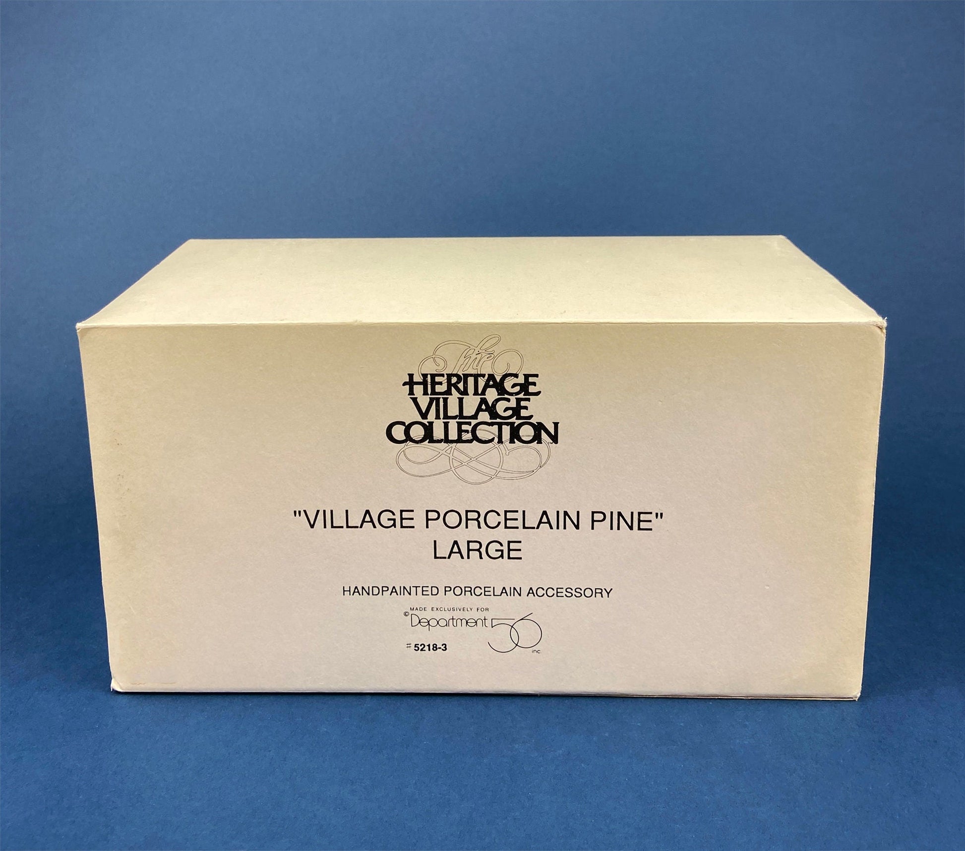 Christmas Tree Covered with Snow. Porcelain Village Pine by Department 56. Tree for Christmas Village. Free Standing Winter Decor Accessory. - Tampa Home & Garden Store