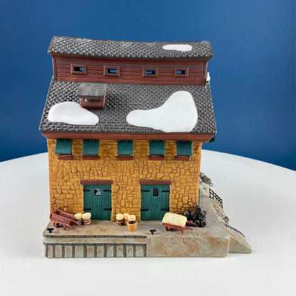 Christmas Village 2 Bldg. Complex North Eastern Sea Fisheries.  Illuminated Porcelain Houses. Incredible Hand Painted Detail by Dept. 56. - Tampa Home & Garden Store