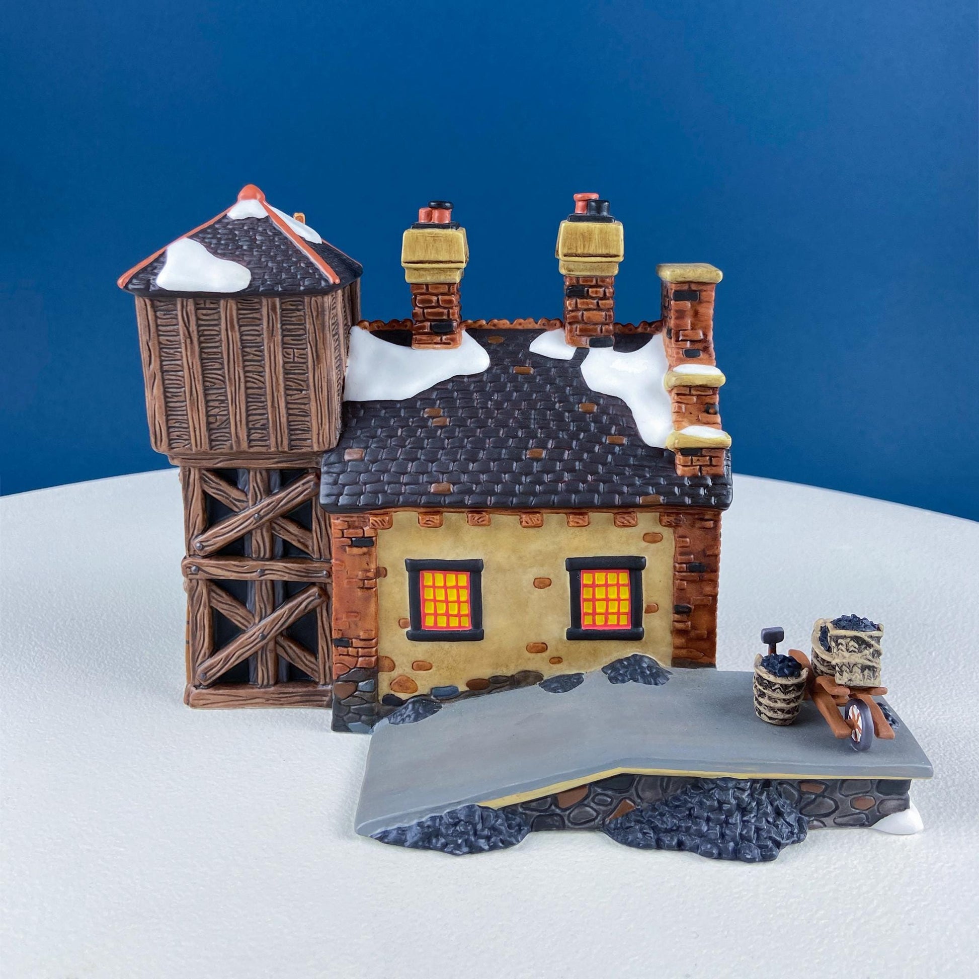 Christmas Village 2 Bldg. Complex North Eastern Sea Fisheries.  Illuminated Porcelain Houses. Incredible Hand Painted Detail by Dept. 56. - Tampa Home & Garden Store