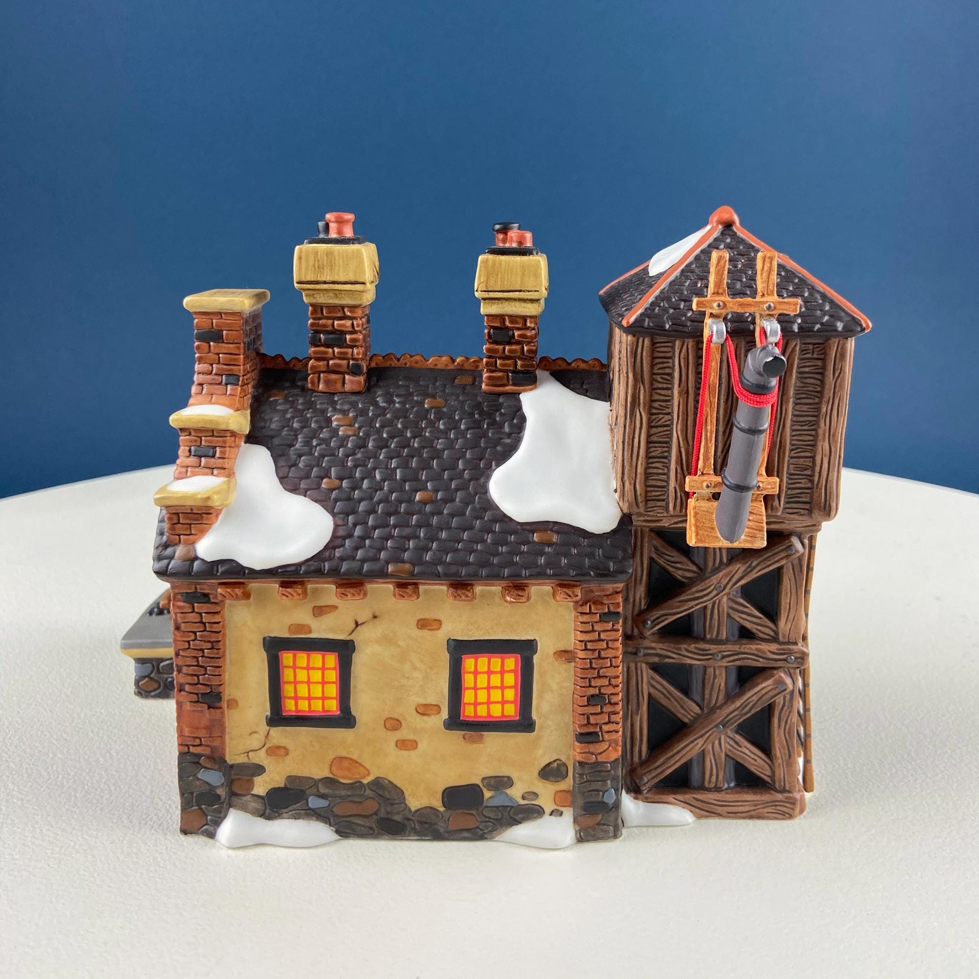 Christmas Village 2 Bldg. Complex North Eastern Sea Fisheries.  Illuminated Porcelain Houses. Incredible Hand Painted Detail by Dept. 56. - Tampa Home & Garden Store