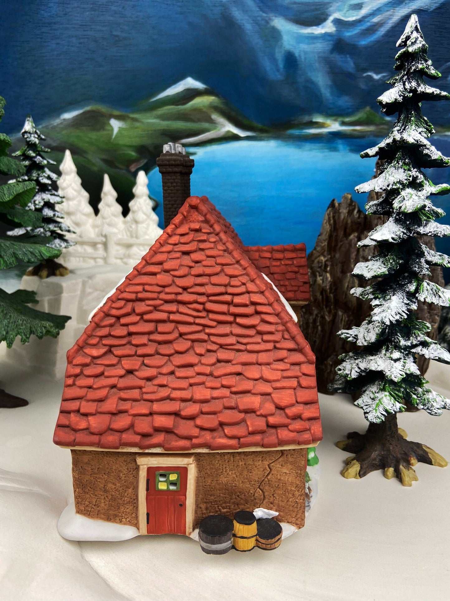 Christmas Village Accessories by Department 56.  Illuminated Chop Shop.  Dickens Village Series. - Tampa Home & Garden Store