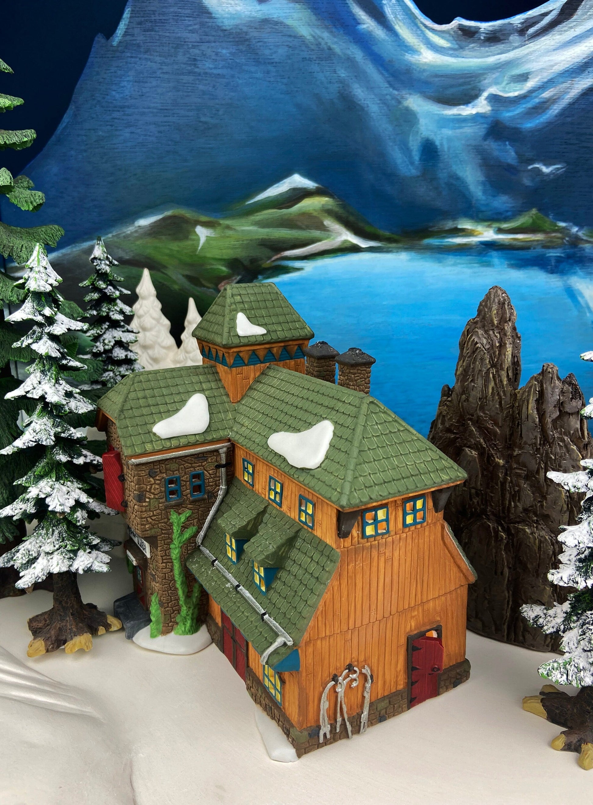 Christmas Village Accessories by Department 56. Illuminated McGrebe Cutters and Sleighs.  New England Village Series. - Tampa Home & Garden Store