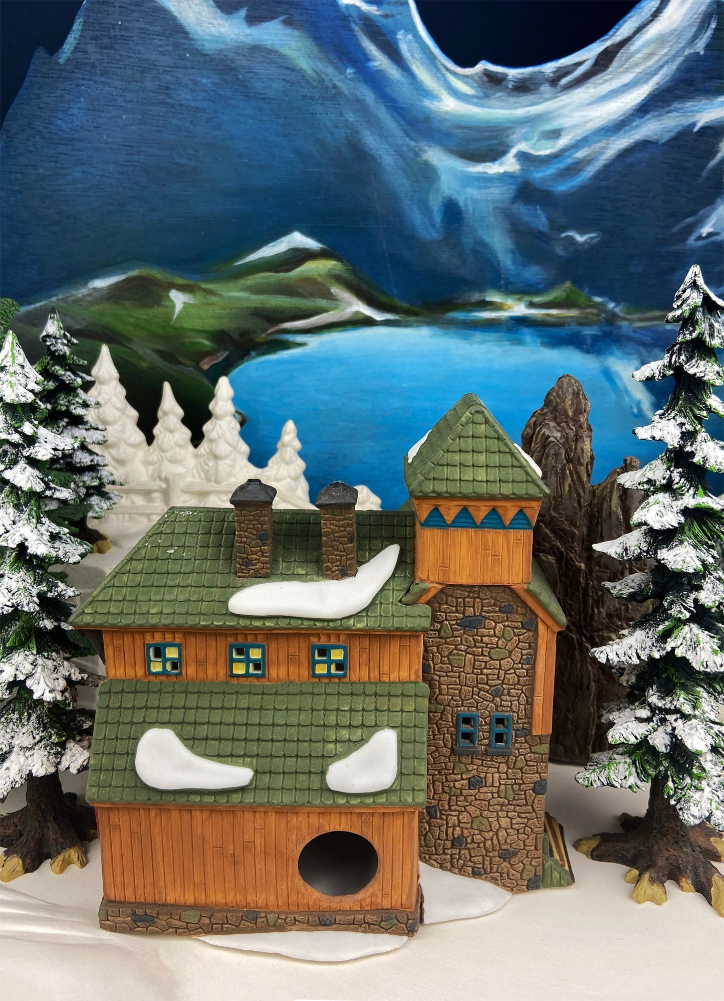 Christmas Village Accessories by Department 56. Illuminated McGrebe Cutters and Sleighs.  New England Village Series. - Tampa Home & Garden Store