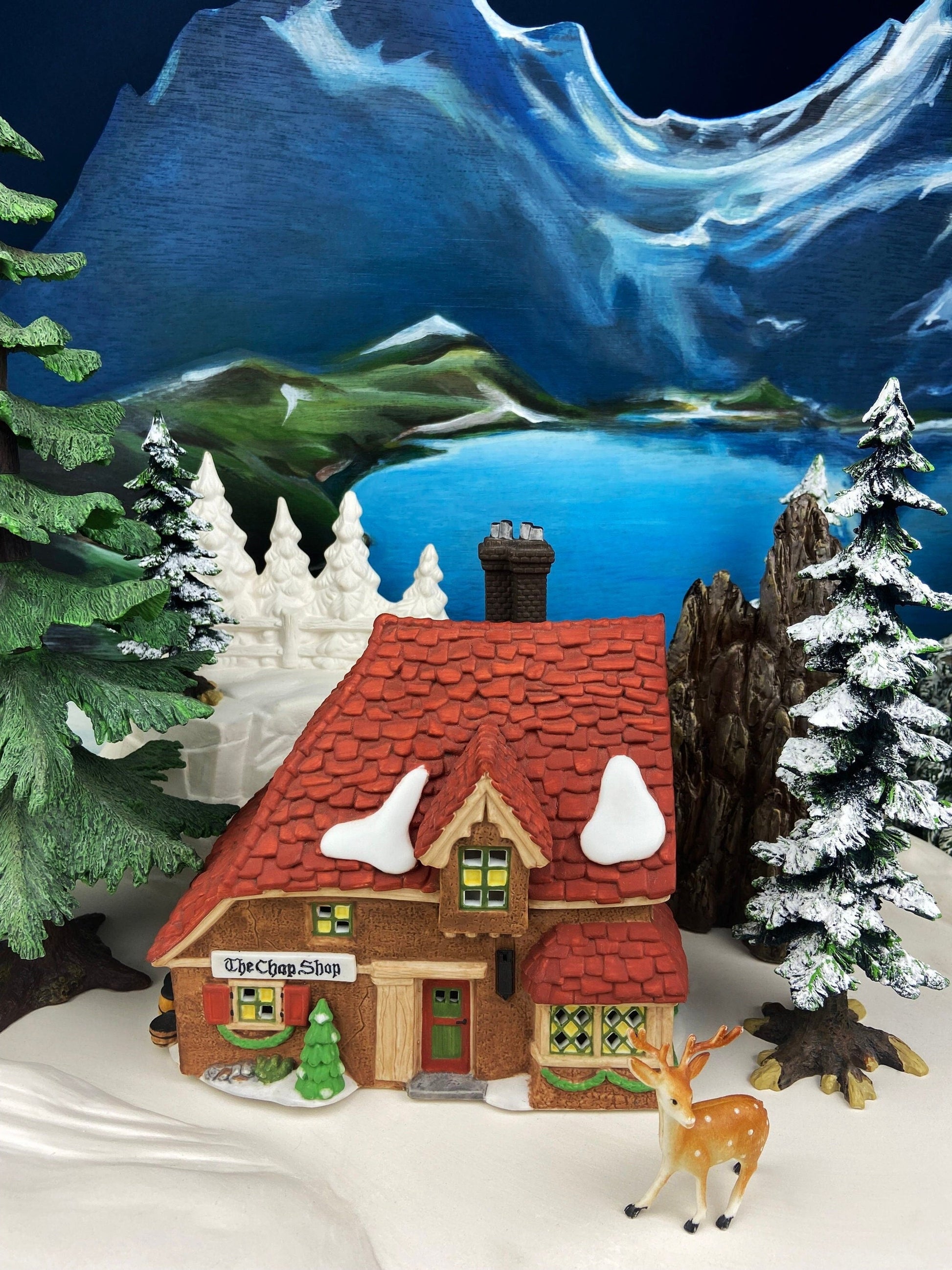 Christmas Village Accessories by Department 56. Illuminated McGrebe Cutters and Sleighs.  New England Village Series. - Tampa Home & Garden Store