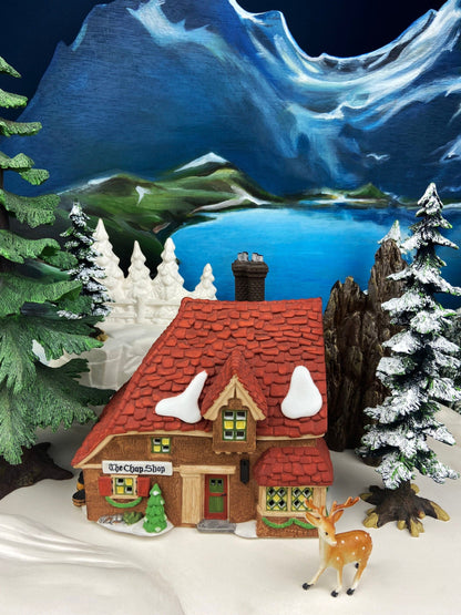 Christmas Village Accessories by Department 56. Illuminated McGrebe Cutters and Sleighs.  New England Village Series. - Tampa Home & Garden Store