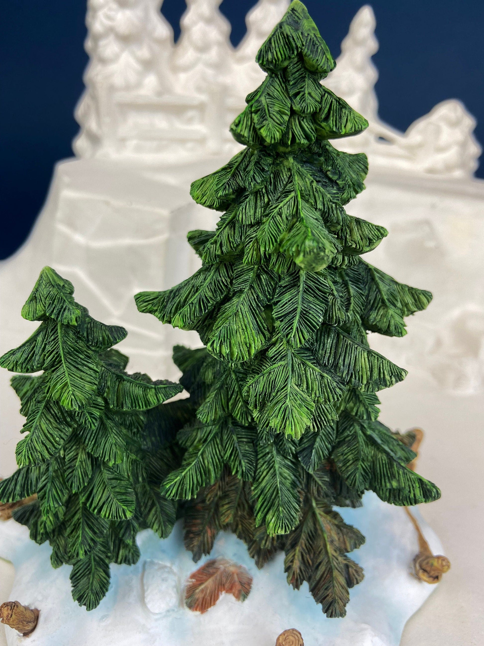 Christmas Village Accessories by Department 56. Two Pines in the Snow. Holiday Decor. Replacements. - Tampa Home & Garden Store