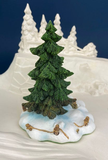 Christmas Village Accessories by Department 56. Two Pines in the Snow. Holiday Decor. Replacements. - Tampa Home & Garden Store