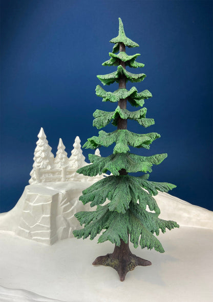 Christmas Village Accessories by Department 56. Two Pines in the Snow. Holiday Decor. Replacements. - Tampa Home & Garden Store