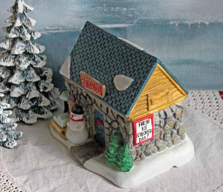 Christmas Village Dickens Towne Series - Frost's Ice House - Tampa Home & Garden Store