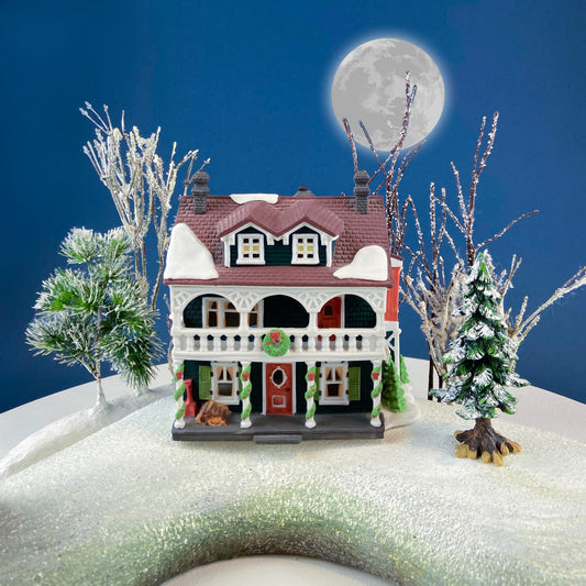 Christmas Village House Captain's Cottage by Department 56. Enchanted New England Village Series. Illuminated Holiday House or Retail Decor. - Tampa Home & Garden Store