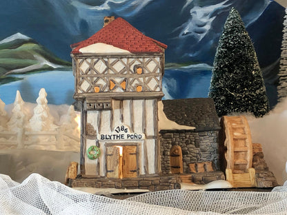 Christmas Village House Department 56 Blythe Pond 1786 Water Mill. - Tampa Home & Garden Store
