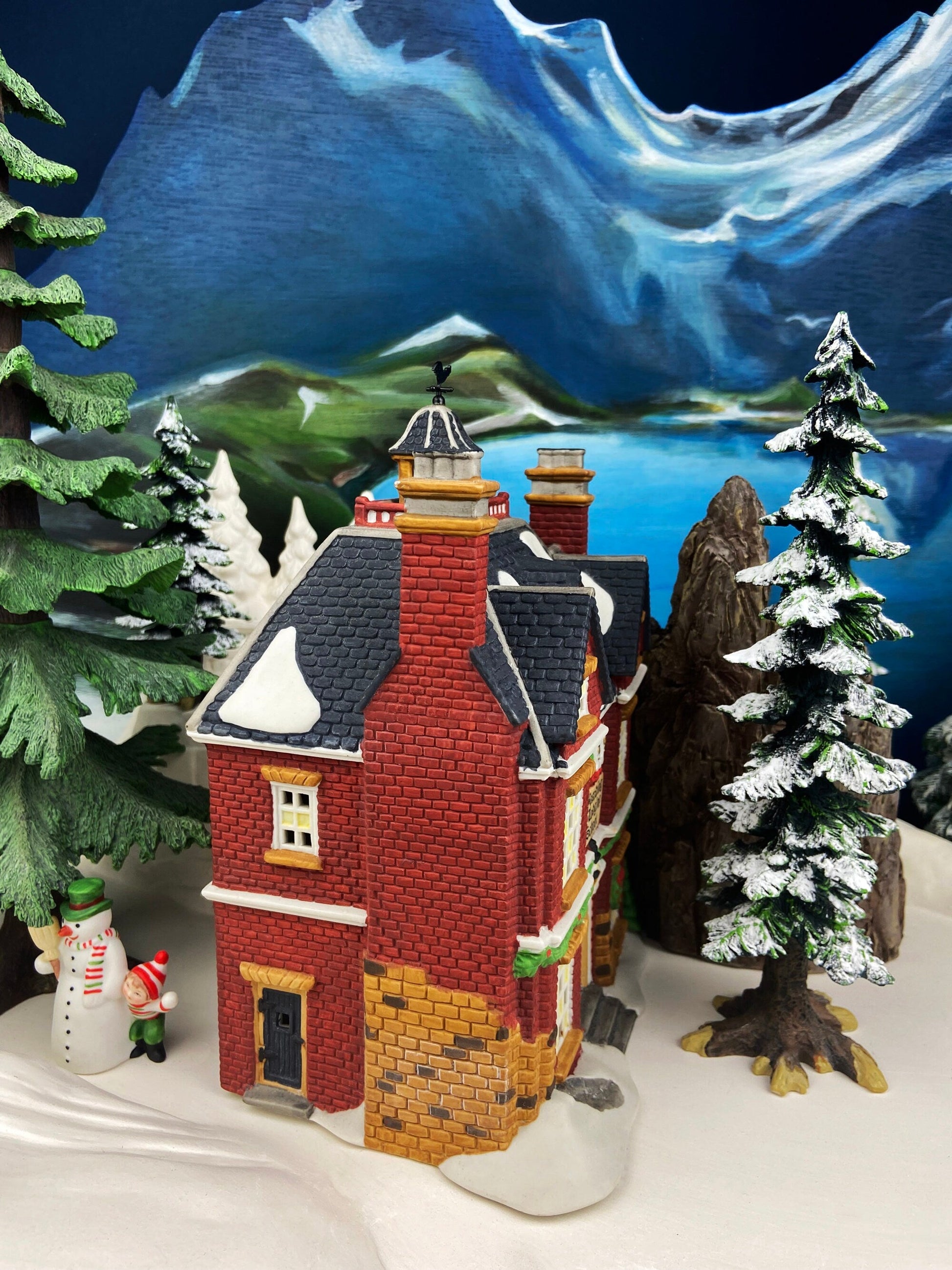 Christmas Village House by Department 56. Illuminated Boarding & Lodging School. Dickens Village. 150 Year Anniversary Commemorative Ed. - Tampa Home & Garden Store