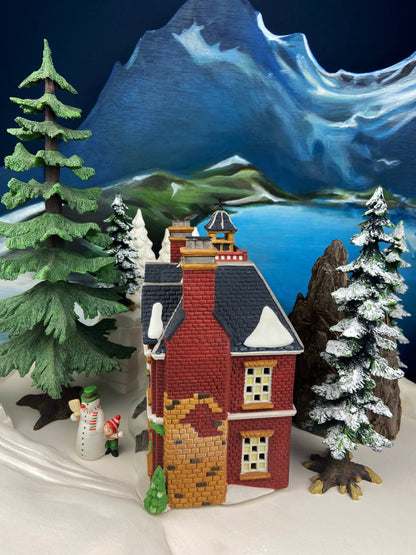Christmas Village House by Department 56. Illuminated Boarding & Lodging School. Dickens Village. 150 Year Anniversary Commemorative Ed. - Tampa Home & Garden Store